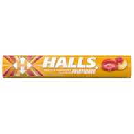 HALLS 45G FRUITWAVE PEACH & RASPBERRY