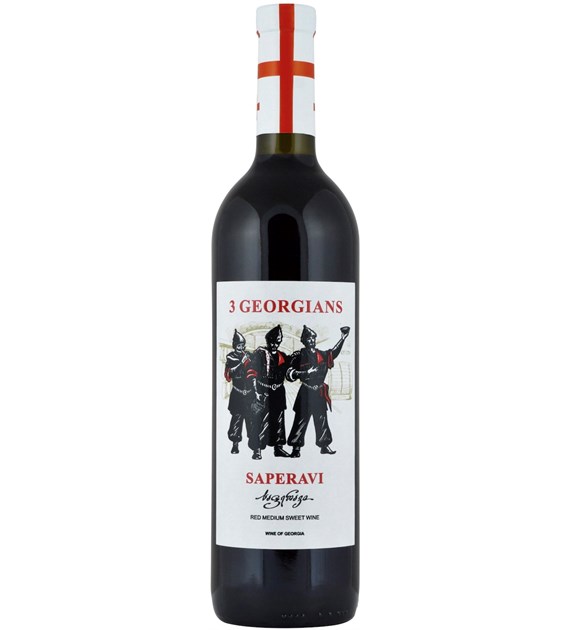 3 Georgians Saperavi Medium Sweet 0,75 L [wine]