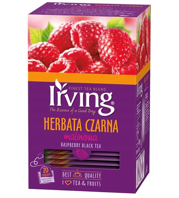 IRVING 20T HERBATA CZARNA MALINOWA/12