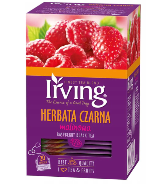 IRVING 20T HERBATA CZARNA MALINOWA/12