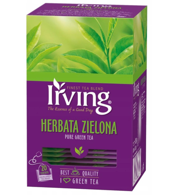 IRVING 20T HERBATA ZIELONA /12