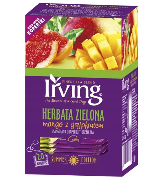 IRVING 20T HERBATA ZIELONA MANGO Z GREJPFRUTEM /12