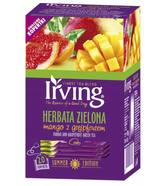 IRVING 20T HERBATA ZIELONA MANGO Z GREJPFRUTEM /12