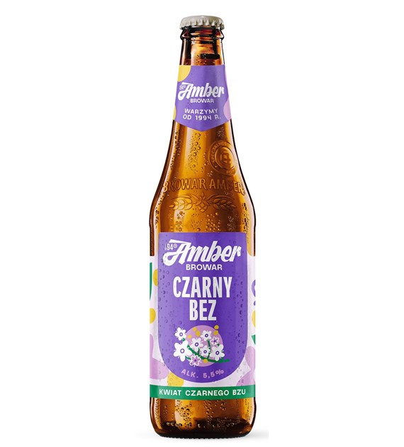 AMBER czarny bez- 500 ml bezzwrotna