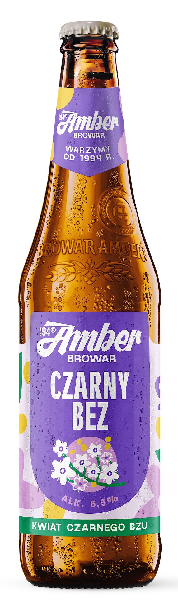 AMBER czarny bez- 500 ml bezzwrotna