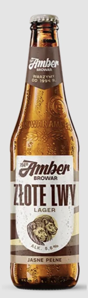AMBER złote lwy - 500 ml bezzwrotna