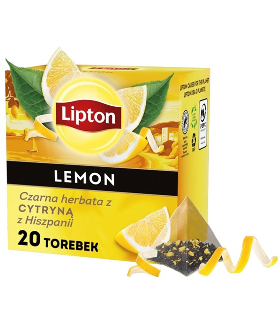 LIPTON 20T HERBATA CZARNA LEMON /12