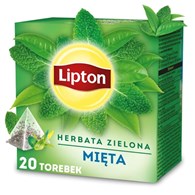 LIPTON 20T HERBATA ZIELONA MIĘTA /12