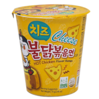 KUBEK Ramen Hot Kurczak Ser CUP 70g | SamYang