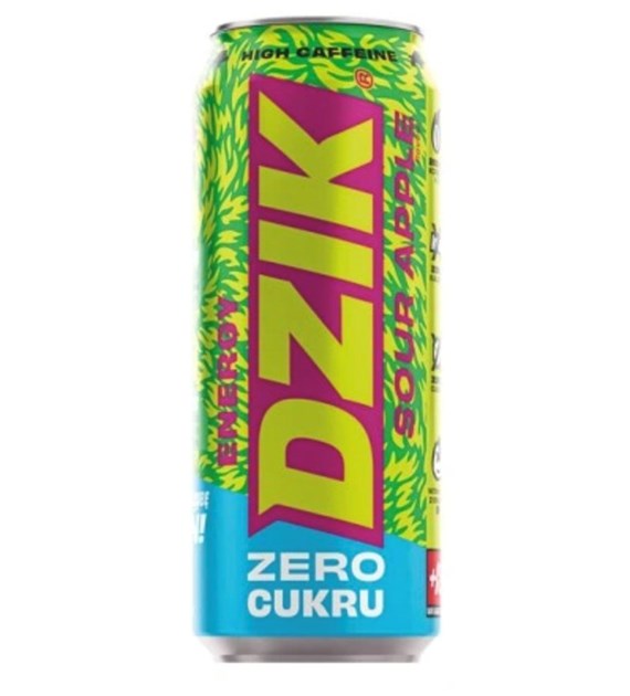 DZIK® ENERGY ZERO KALORII SOUR APPLE K500ml