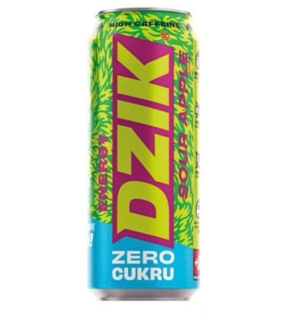 DZIK® ENERGY ZERO KALORII SOUR APPLE K500ml