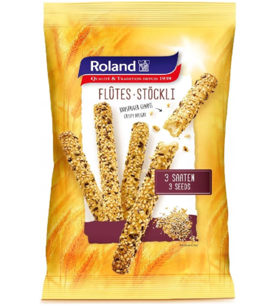 ROLAND 3 SEEDS paluchy sezam,mak, siemie 125g