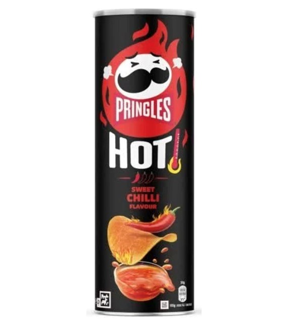 pringles chipsy 160g hot sweet chilli