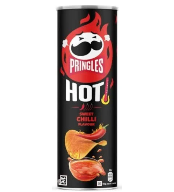 pringles chipsy 160g hot sweet chilli