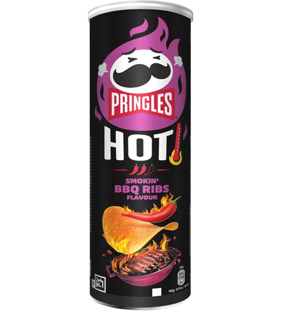 pringles chipsy 160g hot smokin'bbq ribs