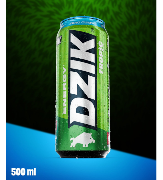 DZIK® ENERGY TROPIC ZERO KALORII 500 ML