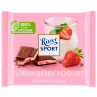 Ritter Sport mleczna jogurt truskawkowy 100g