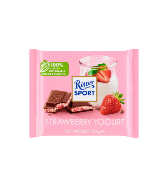Ritter Sport mleczna jogurt truskawkowy 100g