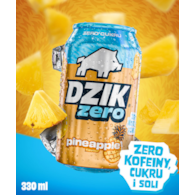 DZIK® ZERO CAFFEINE ZERO KALORII PINEAPPLE 330 ML