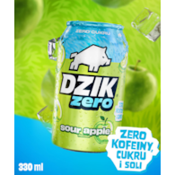 DZIK® ZERO CAFFEINE ZERO KALORII SOUR APPLE 330 ML