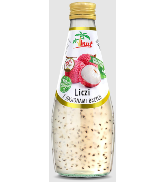 Vinut Liczi z nasionami bazylii 290ml