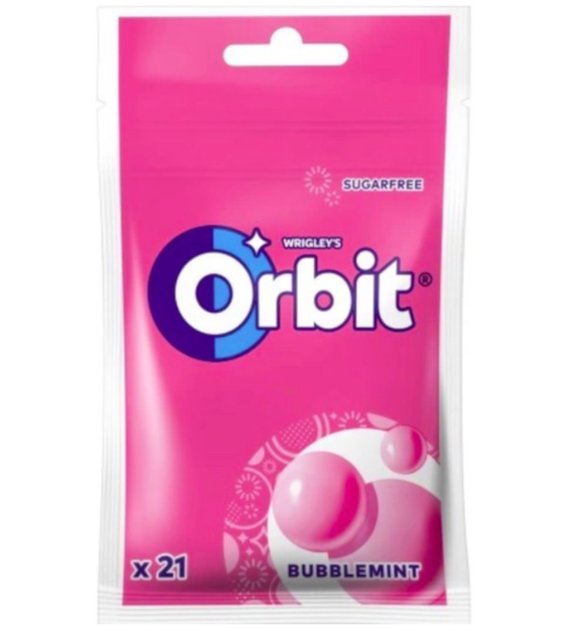 SASZETKA ORBIT guma 29g/21szt  bubblemint