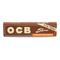 Bibułki OCB Virgin Brown Slim + filters (długie br
